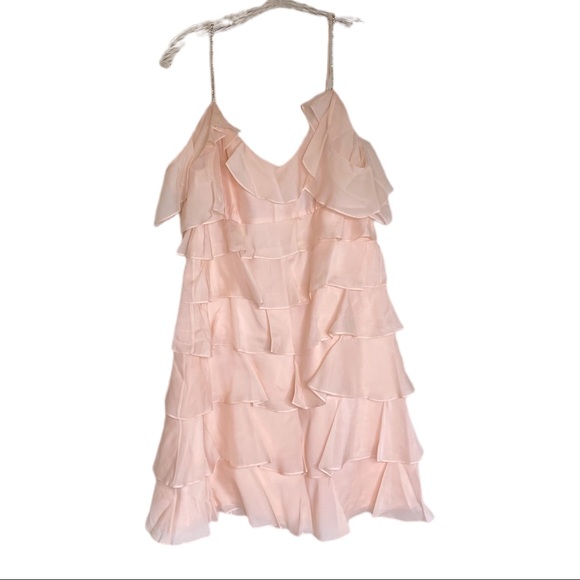 Rachel Zoe Rhinestone Ruffle Mini Dress NWT - Picture 3 of 13